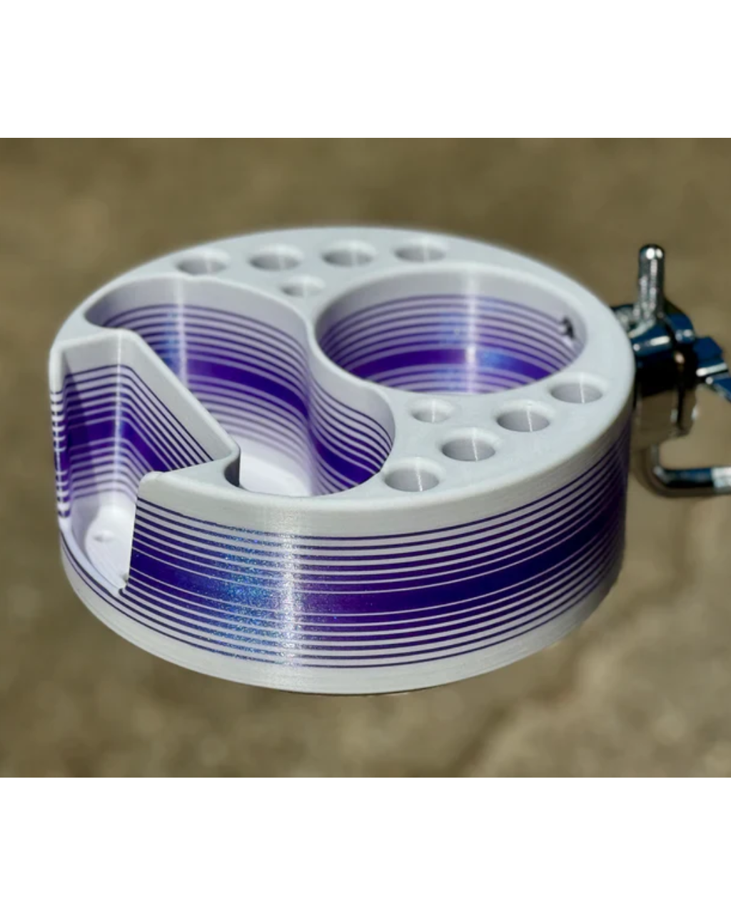 Resyn Deaf and Drum - Drum Buddy - Cyclops - White w/ Iridescent Purple