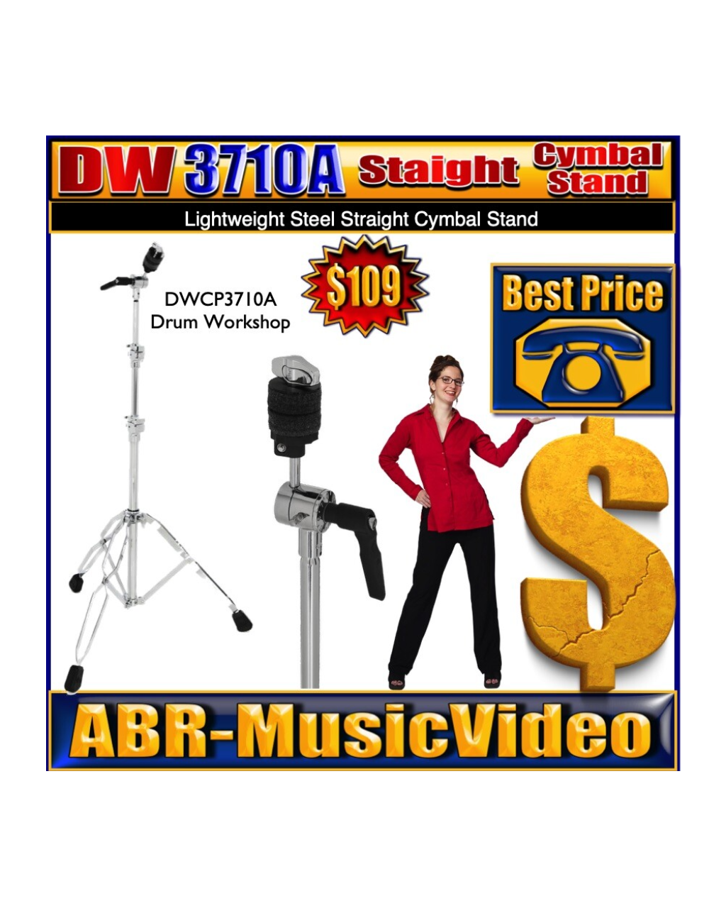 DW 3710A Cymbal Straight Stand DWCP3710A