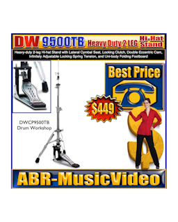 DW 9500TB Heavy Duty 2-Leg Hi-hat Stand/1 Year Manufacture Warranty!