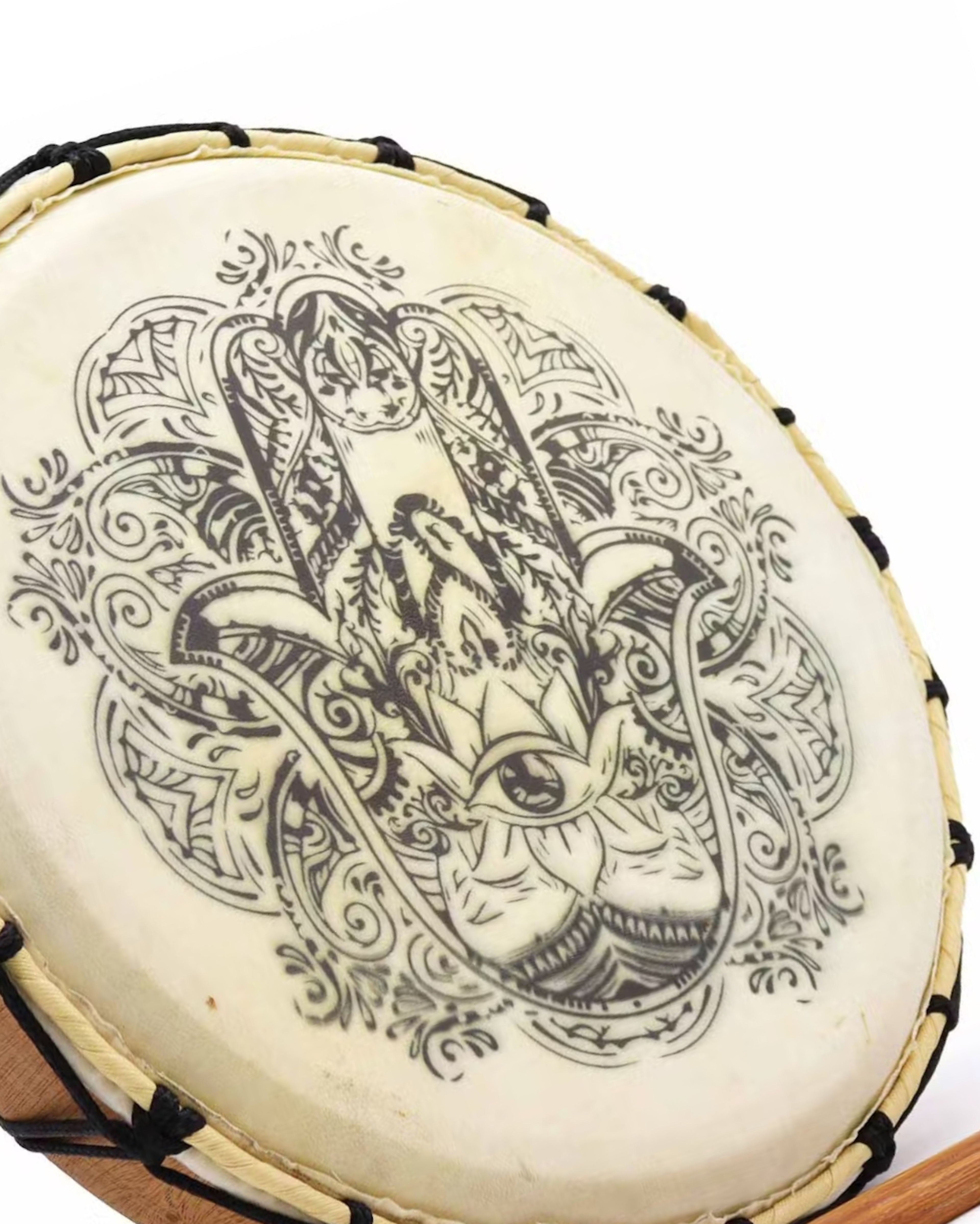 1x Chakra Shamanic Drum with Sticks - 25cm