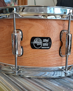 14x5.75 Honey Locust 2 ply semi solid steambent snare drum by Erie Drums