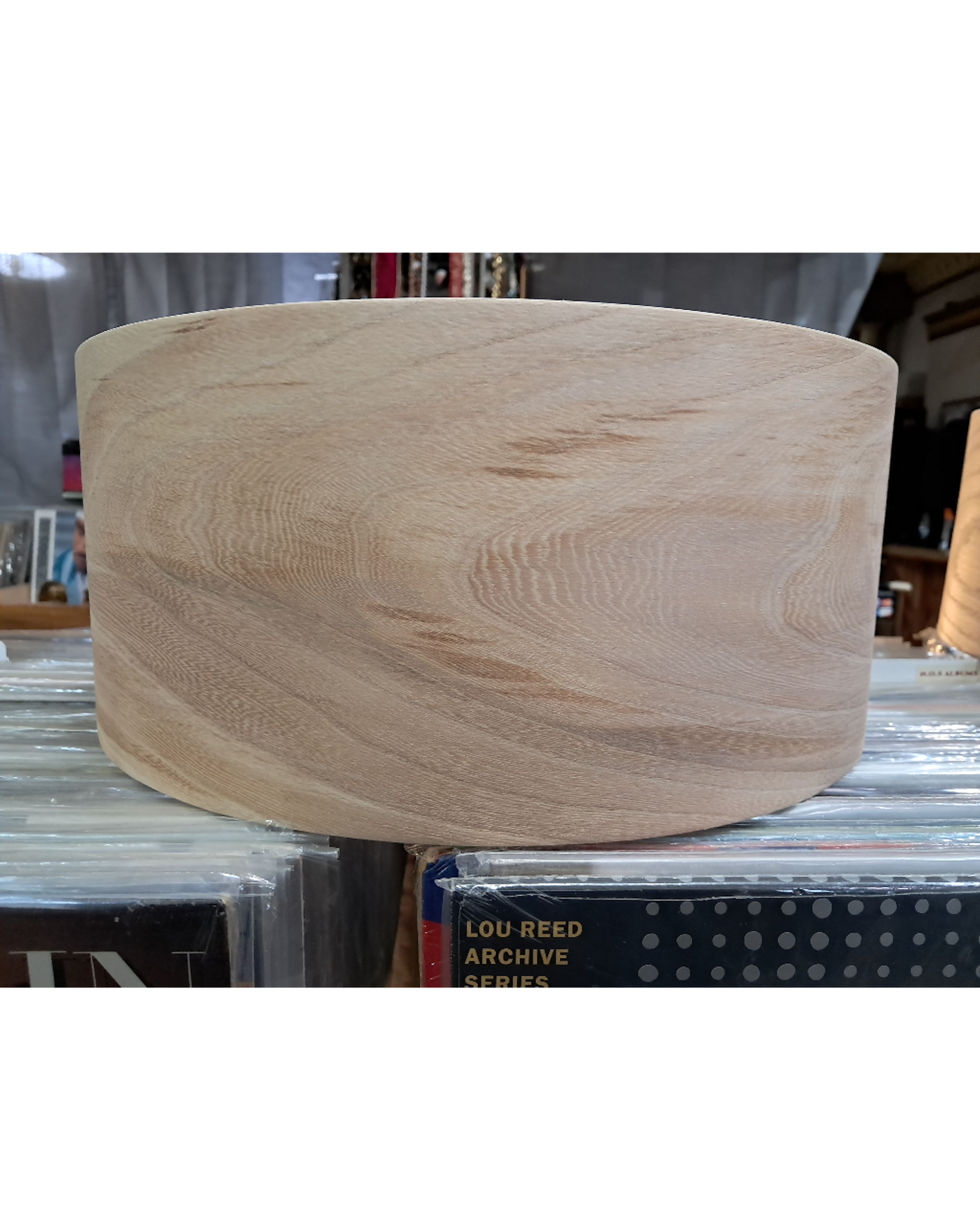 14x6 Vintage Elm / Cherry Semi Solid Steam bent raw bare snare drum shell By Erie Drums