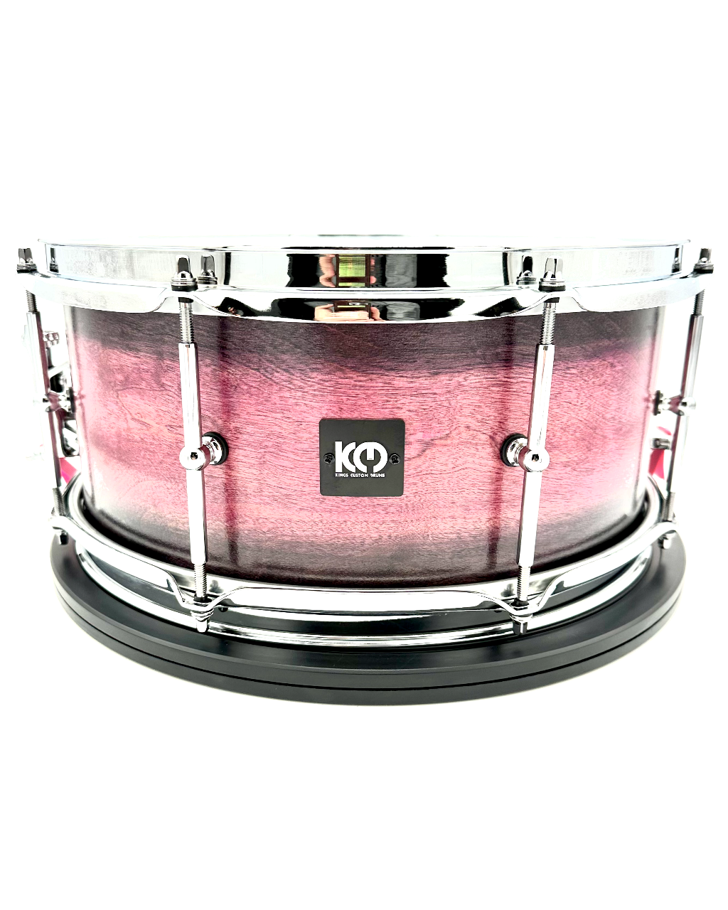 Pink and Black Fade Birch Snare (6.5" x 14")