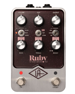 Universal Audio Ruby '63 Top Boost Amplifier Effect Pedal