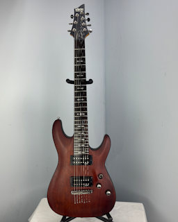 Schecter Omen-7 7-String Electric Guitar — 2013 Indonesian | Walnut Satin