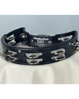 RhythmTech DST10 Drum Set Tambourine with Nickel Jingles & Mount