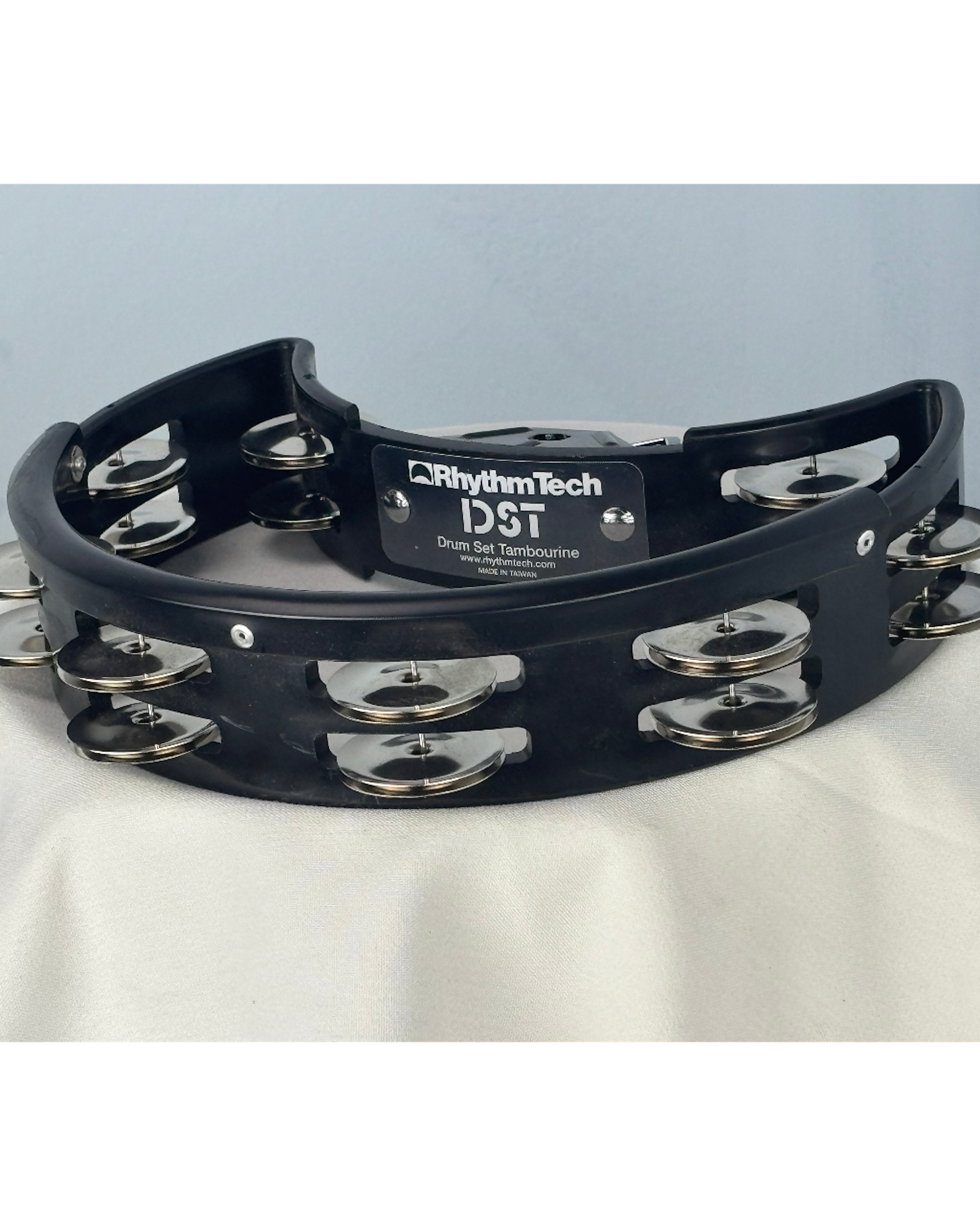 RhythmTech DST10 Drum Set Tambourine with Nickel Jingles & Mount