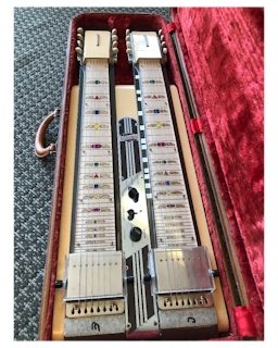 1949 National Grand Console Model 1050 Double Eight Lap Steel Guitar w/ Original Case