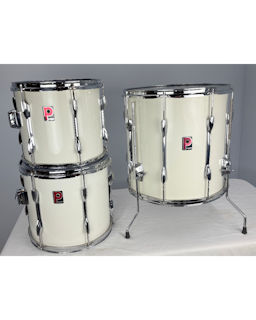Premier APK / XPK-Era Drum Toms Set – UK Made – White/Cream – Early–Mid 1990s