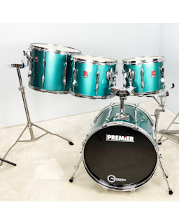 Premier Teal Green Drum Kit – Early–Mid 1990s British-Made