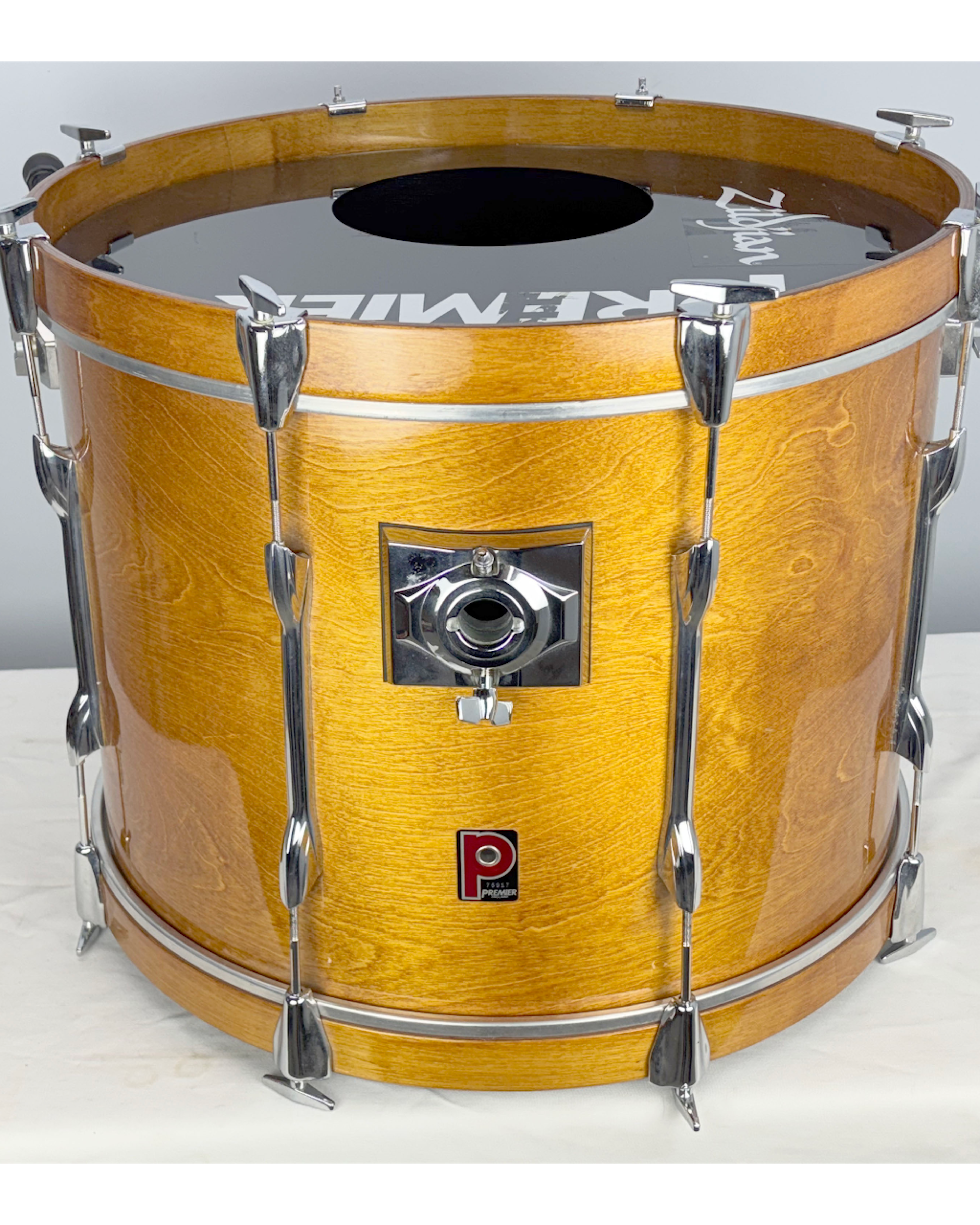 Vintage Premier Birch Floor Tom – 1970s – Natural Gloss Finish – Made in England