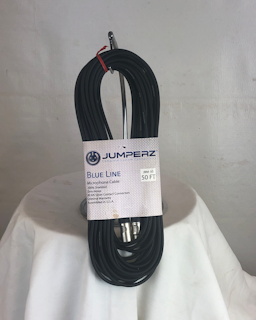 Jumperz Blue Line JBM-50 – 50 ft XLR Microphone Cable - 2 Pack!
