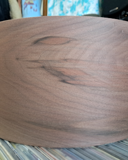 14x7 Vintage Black Walnut steam Bent semi-solid bare raw snare drum Shell by Erie drums and shells