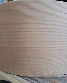 14x7.75 Sassafras steam Bent semi-solid bare raw snare drum Shell by Erie drums and shells