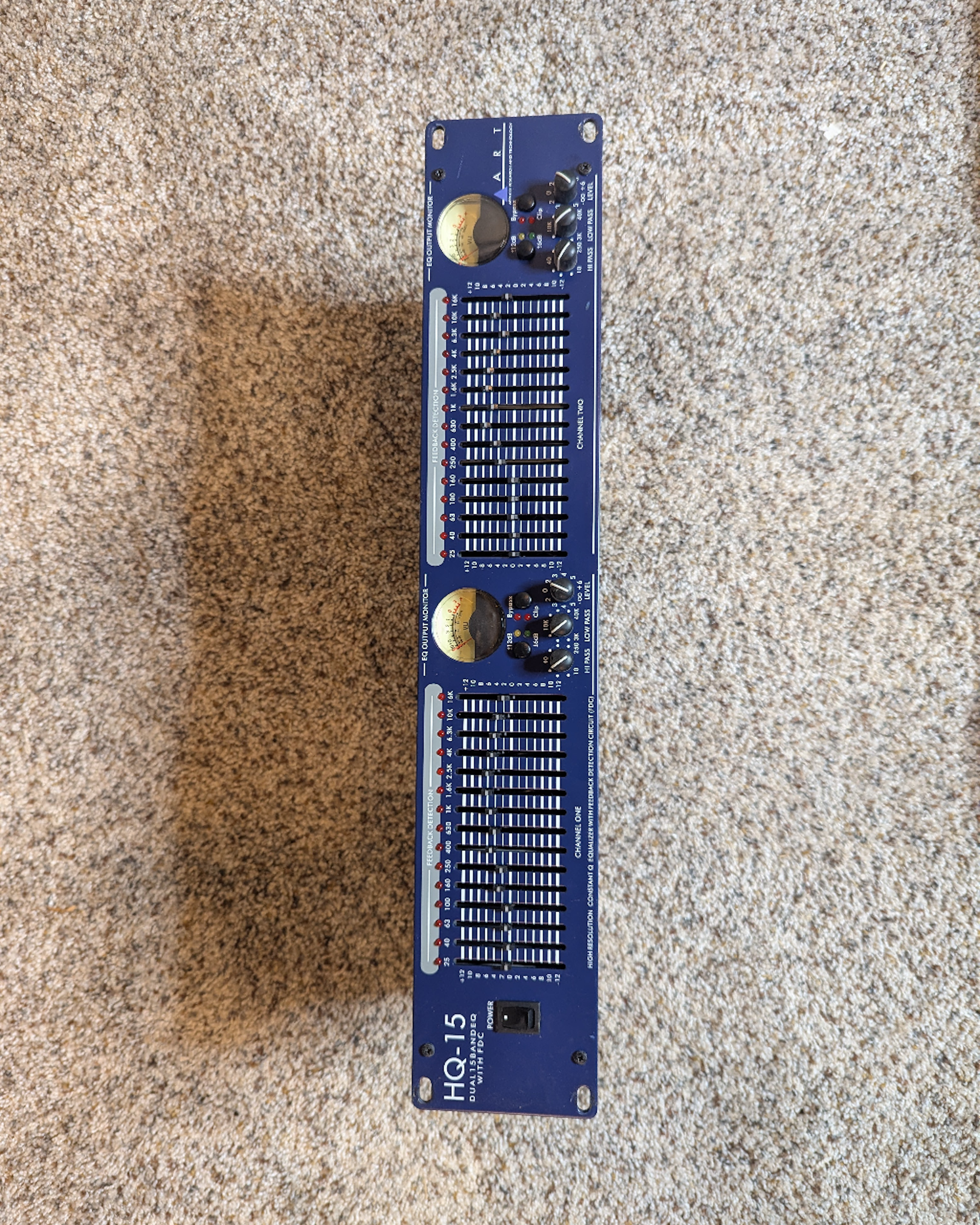 ART HQ-15 Dual 15-Band Graphic Equalizer