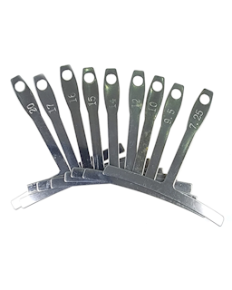 Fretboard or Under Sting Radius Gauge Set of 9